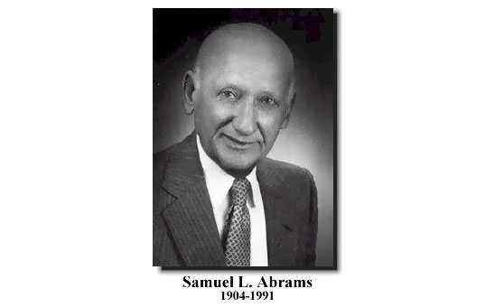 Image| Samuel L Abrams| Samuel L. Abrams, distinguished himself through a lifetime of participation in the Harrisburg community  through philanthropic, social and political activities.